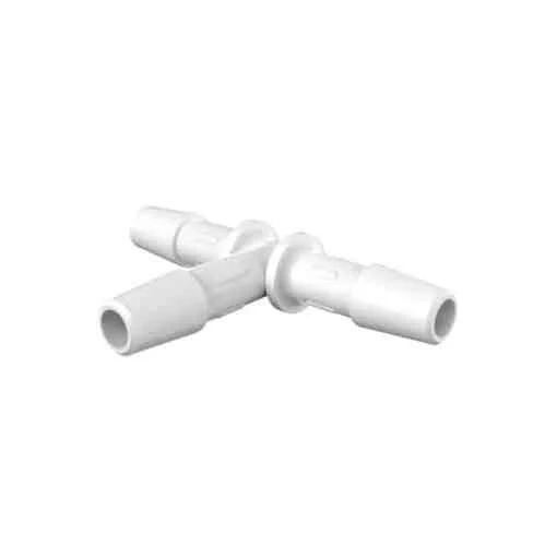 1/4" HB, Equal T Connector, Polypropylene (PP)
