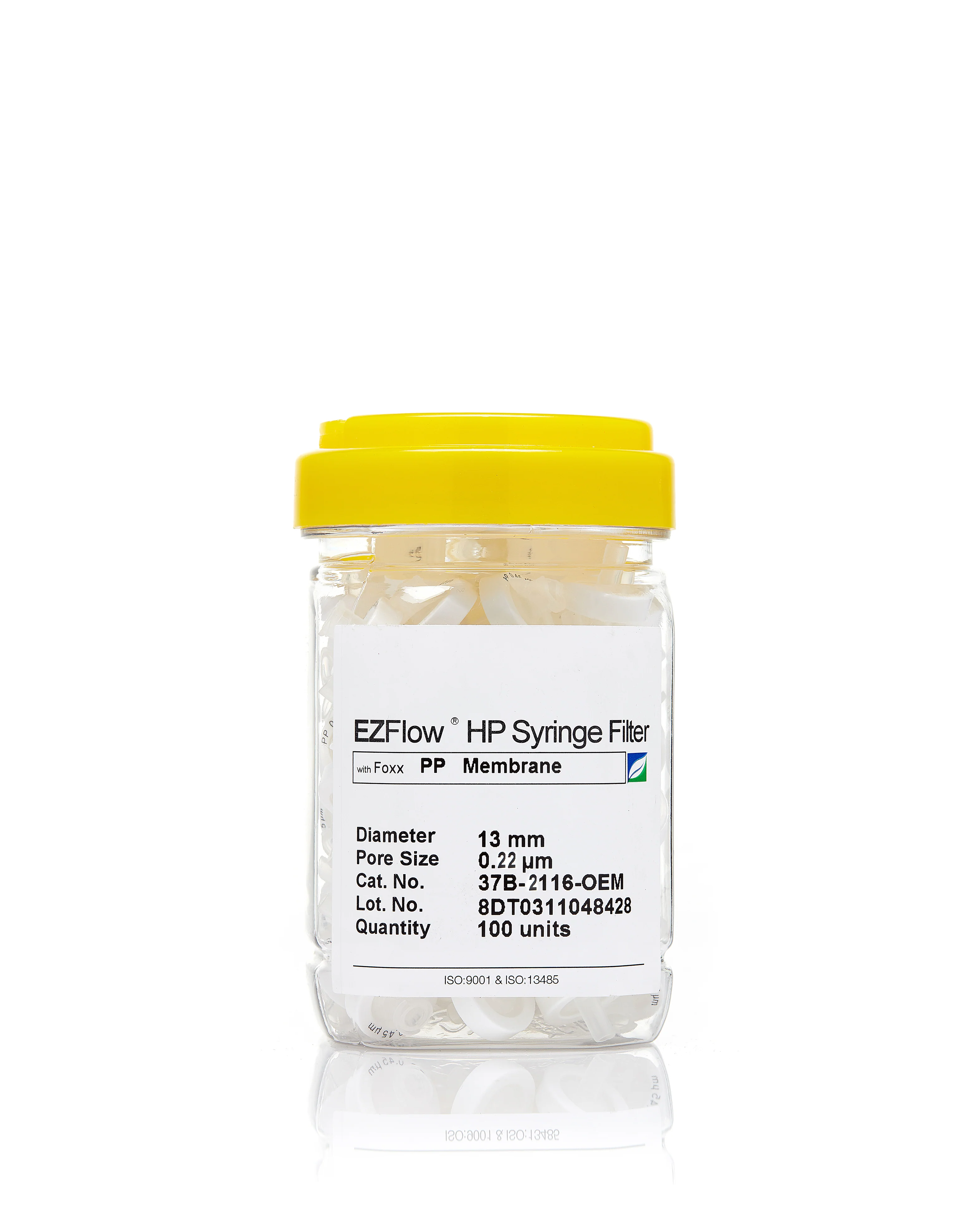 EZFlow® 13mm Syringe Filter, .2μm Polypropylene (PP), 100/pack