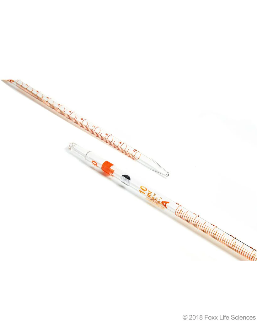 Borosil Graduated Mohr Pipette Class A Ind Certificate, ISO 835, 10mL.