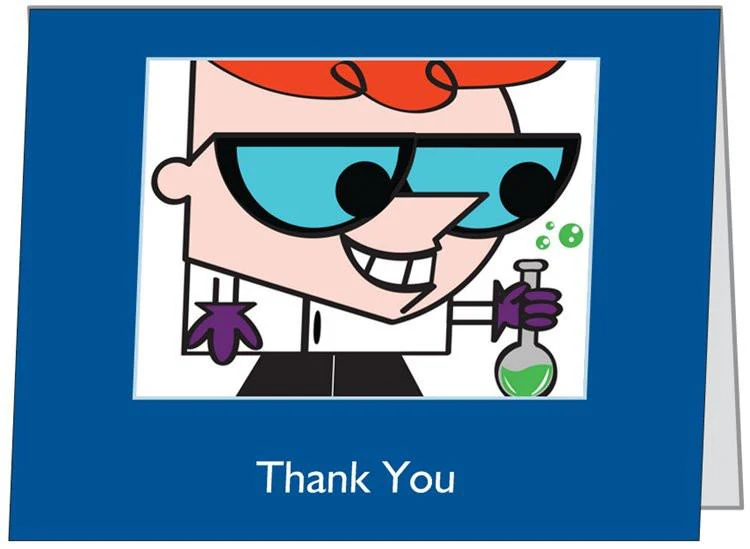 "Dexter's Laboratory" - Thank You Card