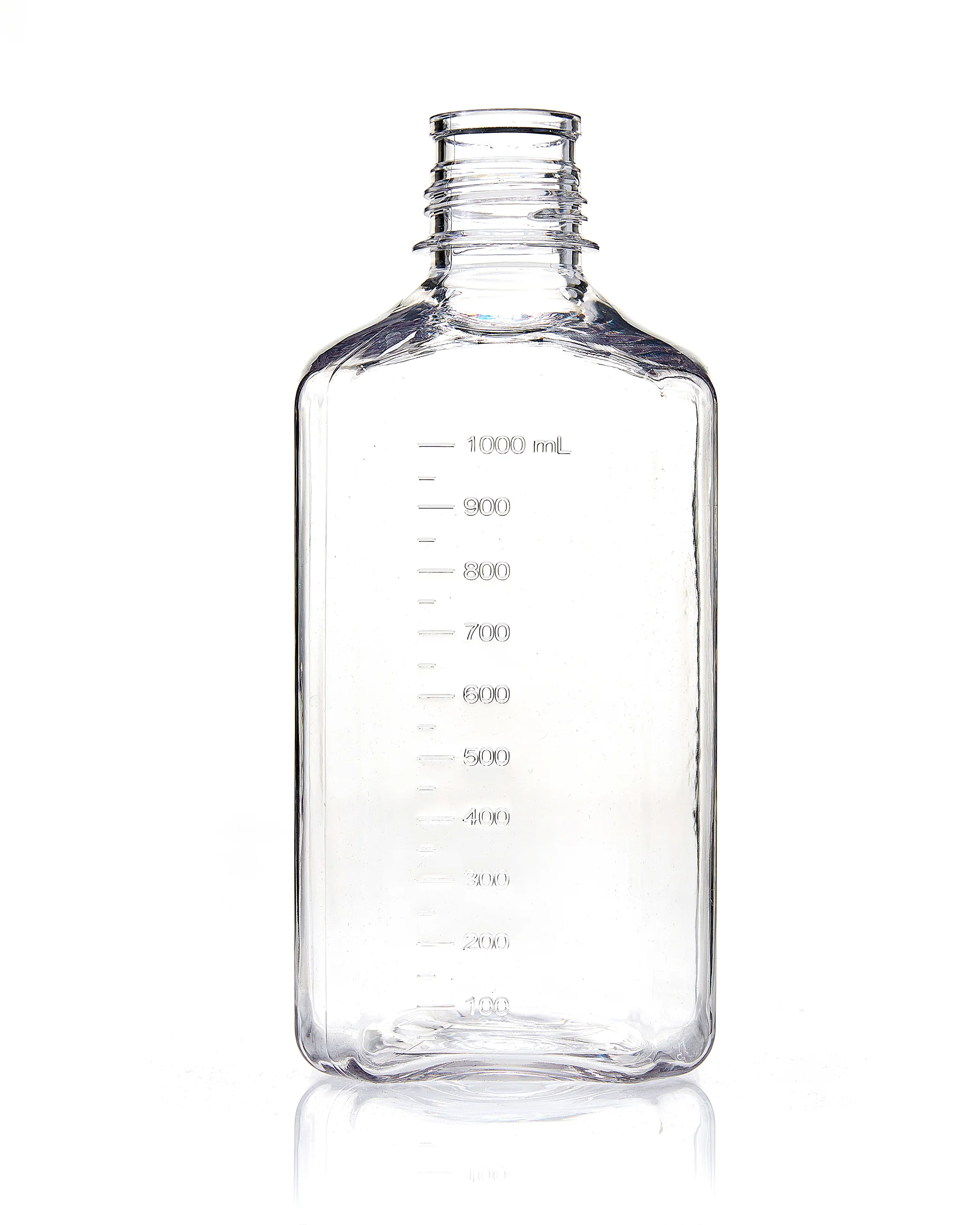 EZBio® Bottle, Polycarbonate (PC), Non-Sterile, 1L, No Cap, pk/12