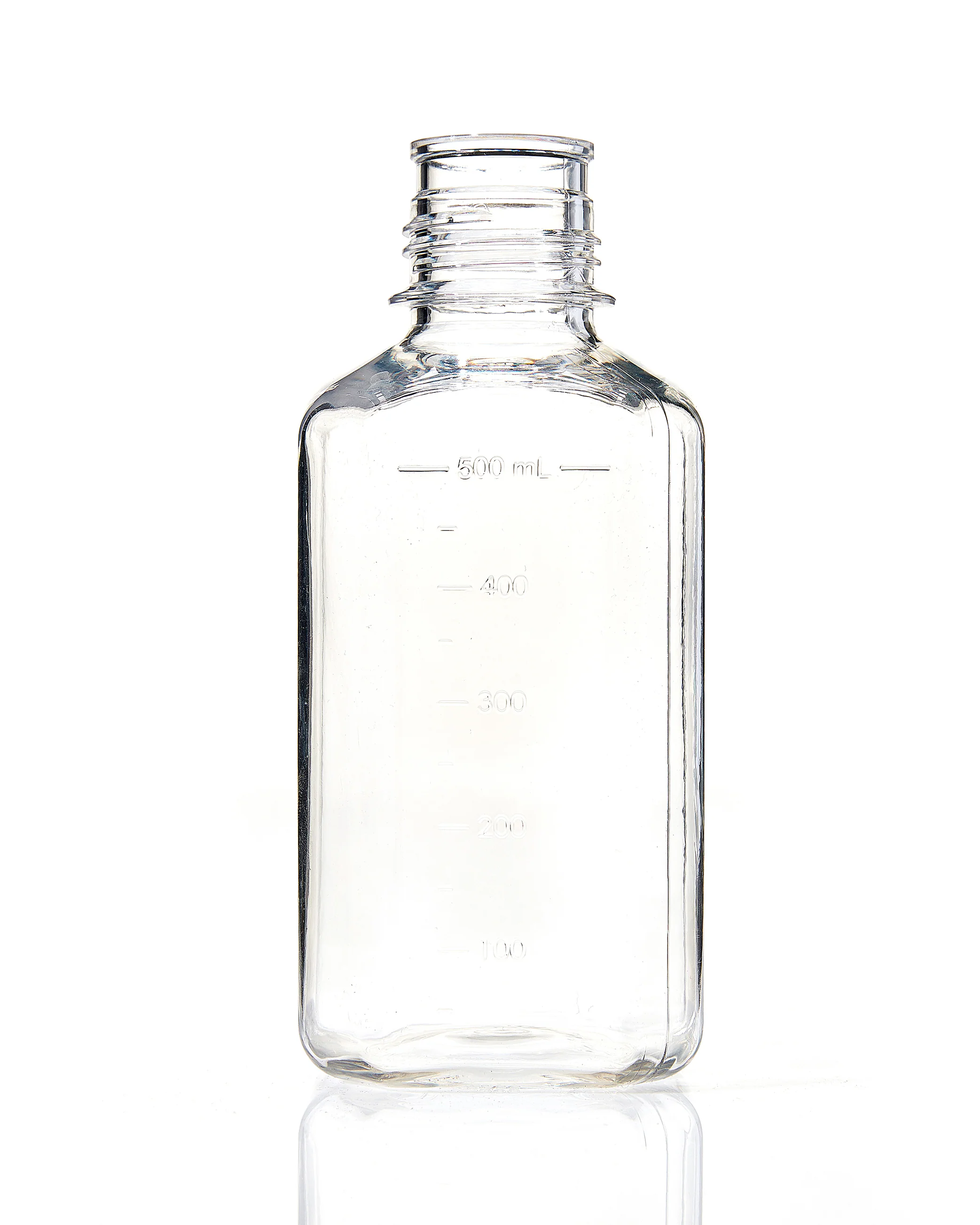 EZBio® Bottle, Polycarbonate (PC), Non-Sterile, 500mL, No Cap, pk/12