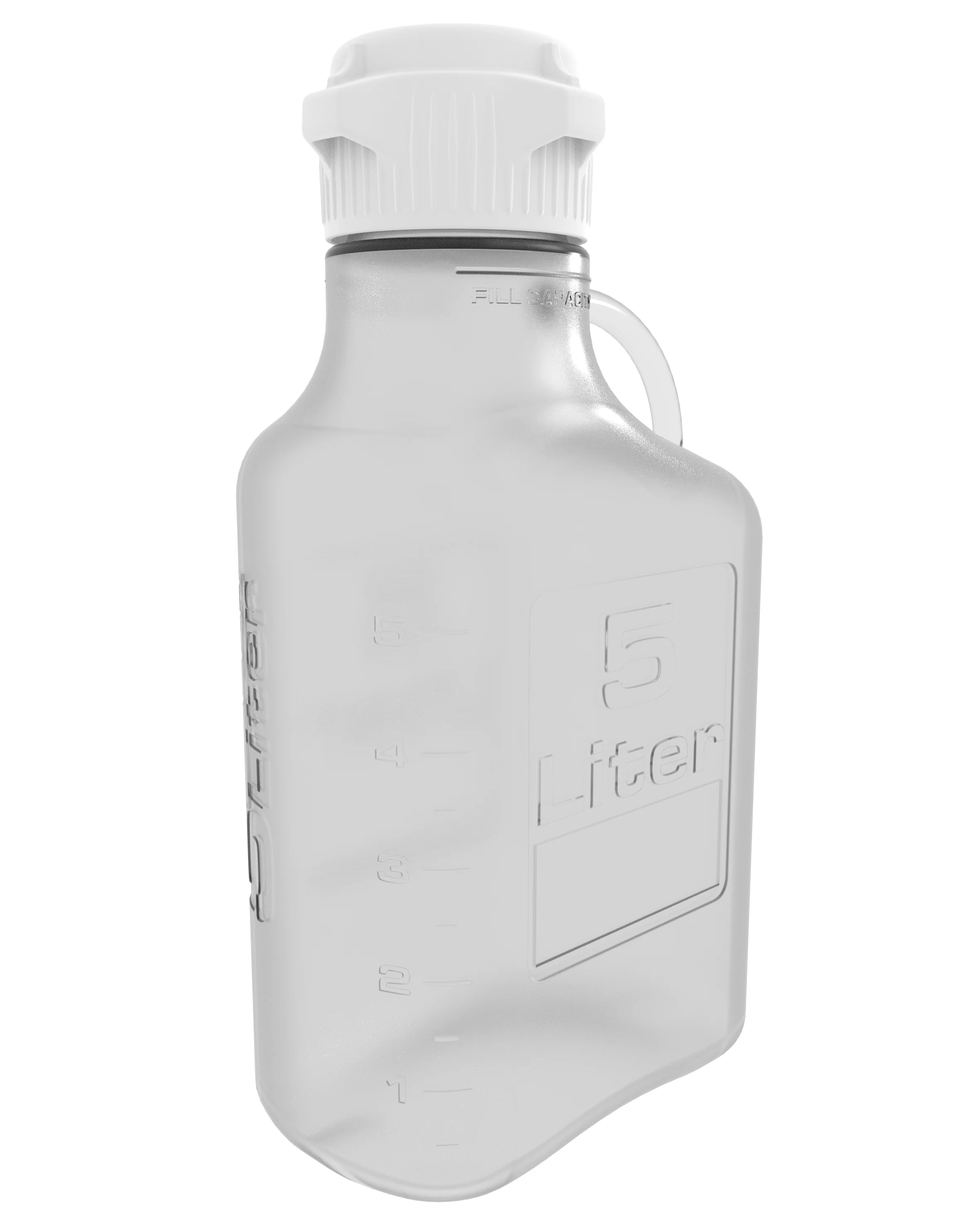 EZBio® Carboy, PETG, 5L, No Spigot, VersaCap® 83mm, Double Bagged, Non Sterile