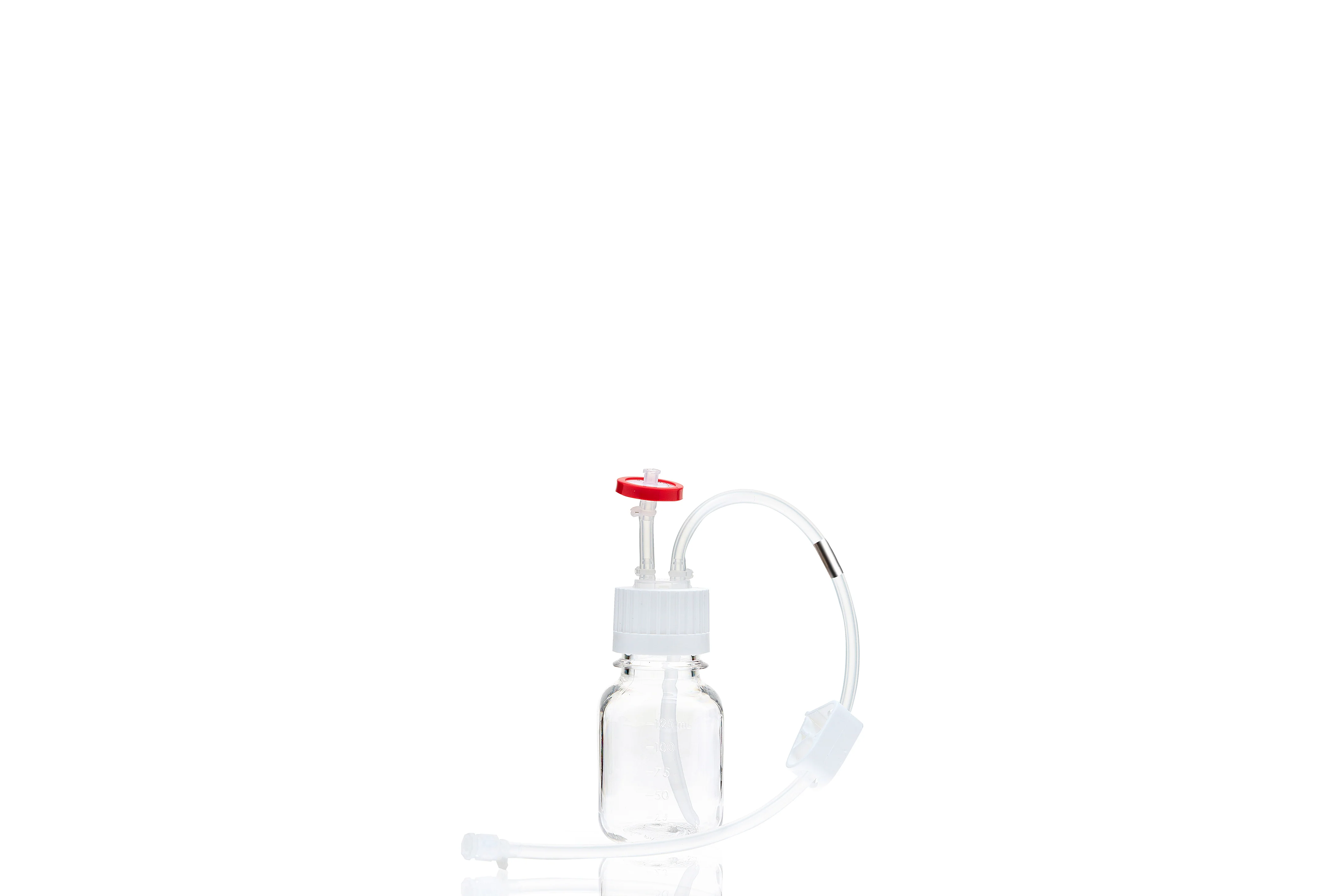 EZBio® MTO 125mL Bottle Assembly, 38-430 VersaCap®, w/ Pinch Pipe, 10/CS - Image 37
