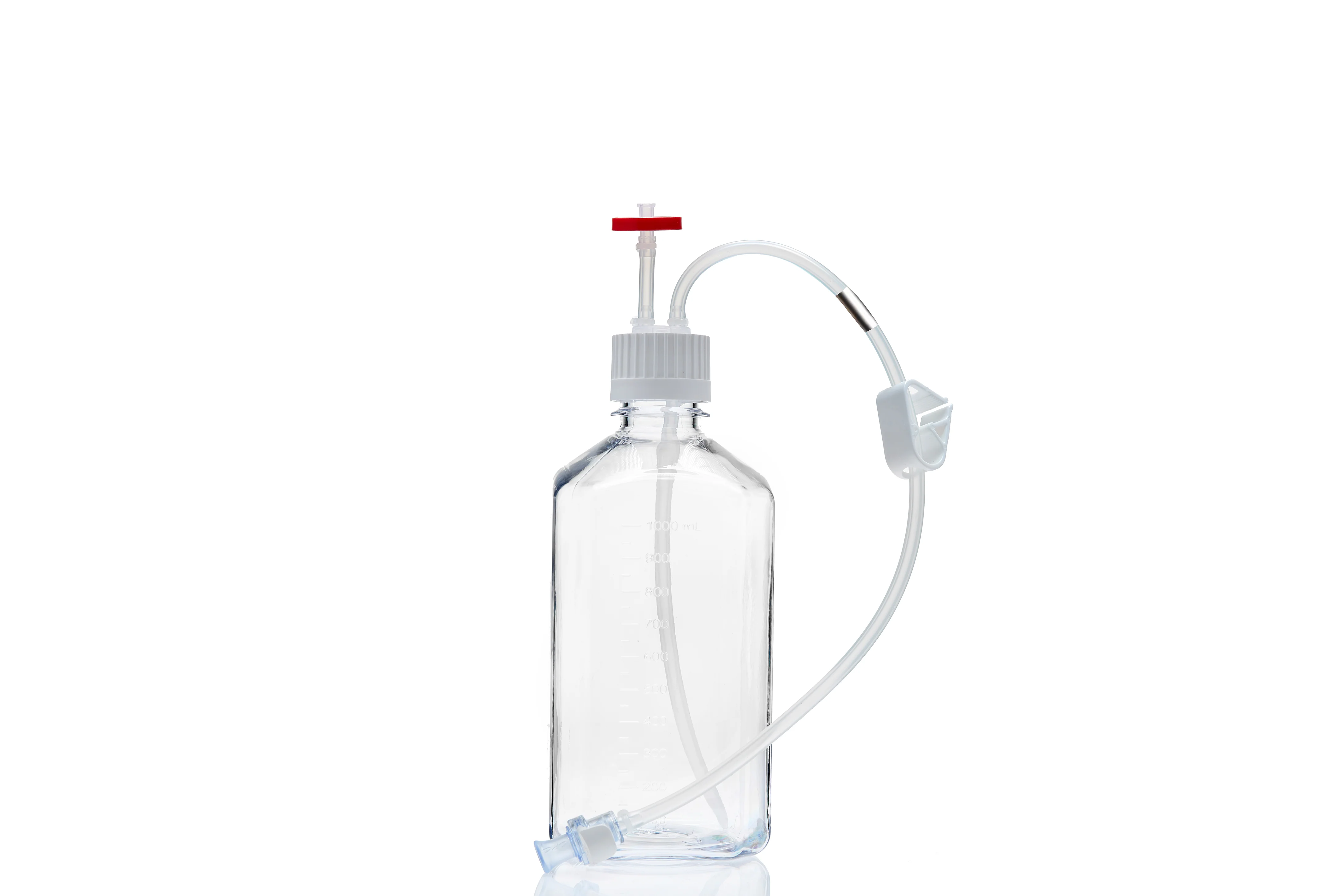 EZBio® MTO 1L Bottle Assembly, 38-430 VersaCap®, w/ Pinch Pipe, 10/CS - Image 36