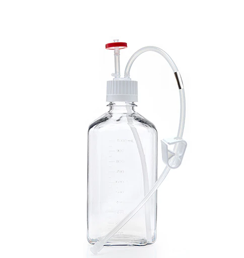 EZBio® MTO 1L Bottle Assembly, 38-430 VersaCap®, w/ Pinch Pipe, 10/CS - Image 57