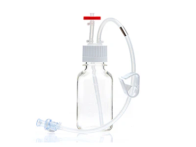 EZBio® MTO 250mL Bottle Assembly, 38-430 VersaCap®, w/ Pinch Pipe, 10/CS - Image 51
