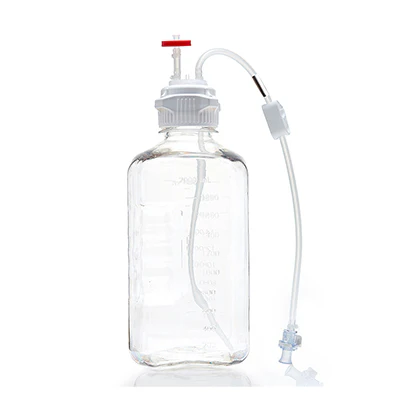 EZBio® MTO 2L Bottle Assembly, 53B VersaCap®, w/ Pinch Pipe, 10/CS - Image 52