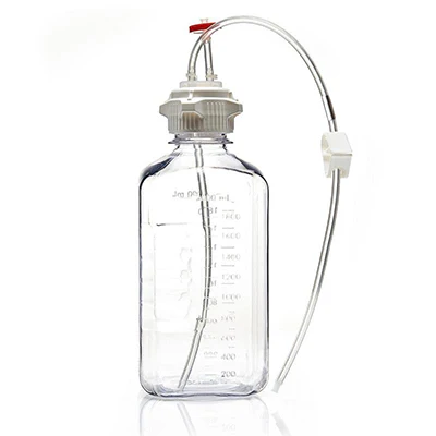 EZBio® MTO 2L Bottle Assembly, 53B VersaCap®, w/ Pinch Pipe, 10/CS - Image 71