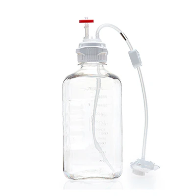 EZBio® MTO 2L Bottle Assembly, 53B VersaCap®, w/ Pinch Pipe, 10/CS - Image 72