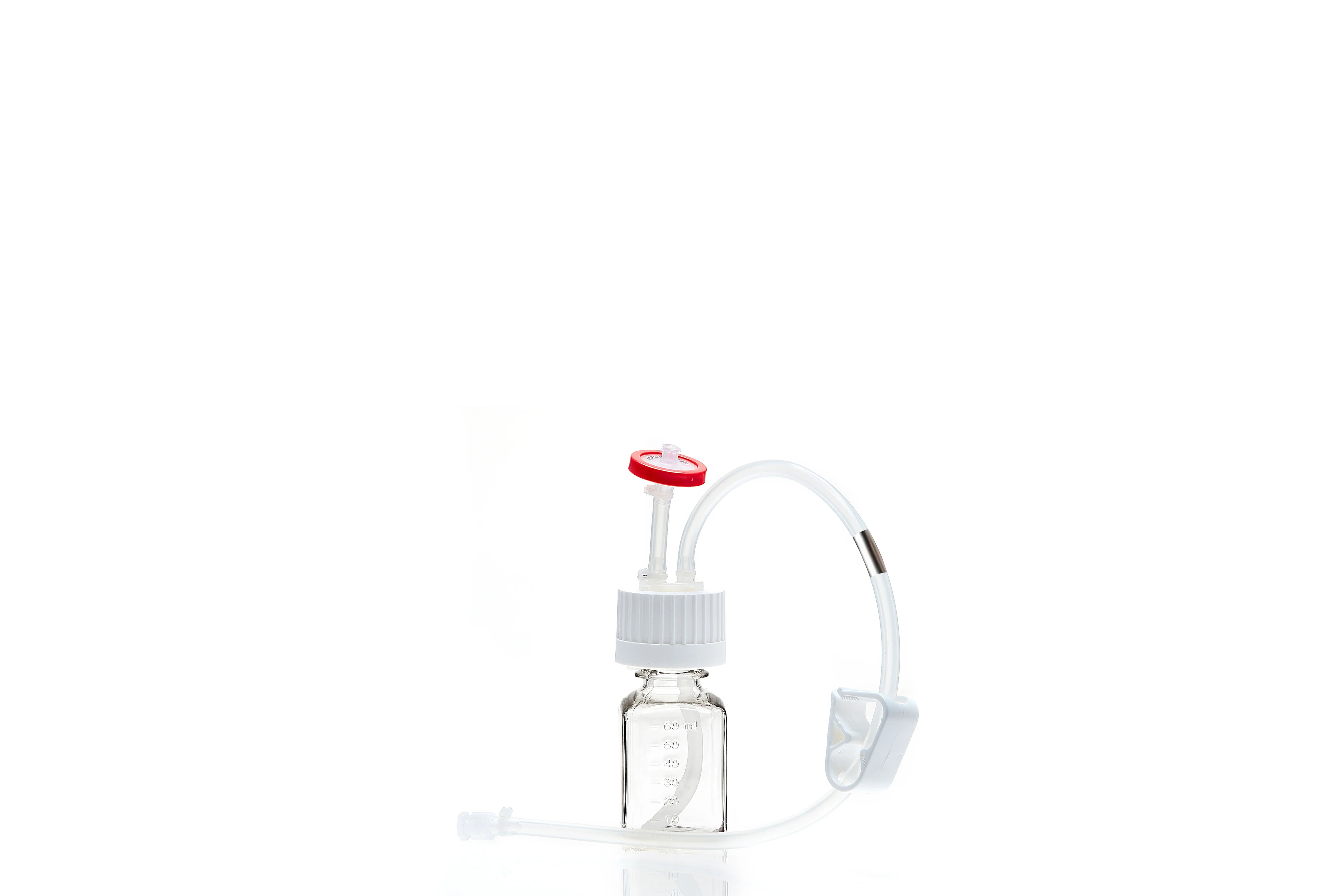 EZBio® MTO 60mL Bottle Assembly, 38-430 VersaCap®, w/ Pinch Pipe, 10/CS - Image 40