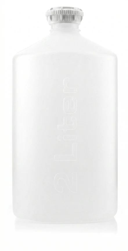 EZBio®pure S Bottle, 2L, GL45 VersaCap, Individually Double Bagged, Sterile