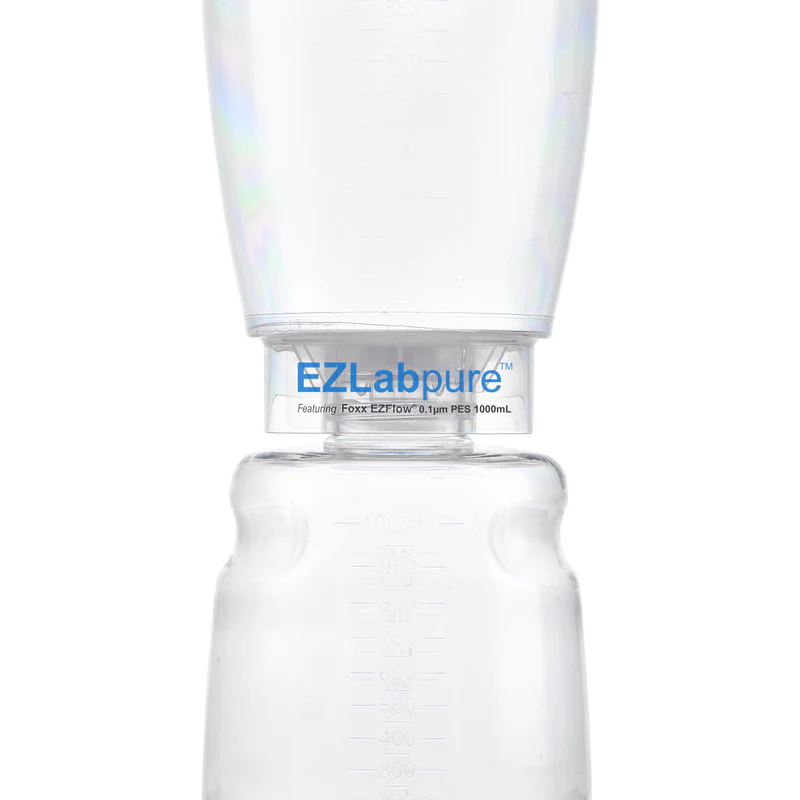 EZLabpure™ Sterile Disposable Bottle Top Vacuum Filter Units with 0.1 µm PES Membrane for Mycoplasma Removal, 1,000 mL, 12/CS - Image 2